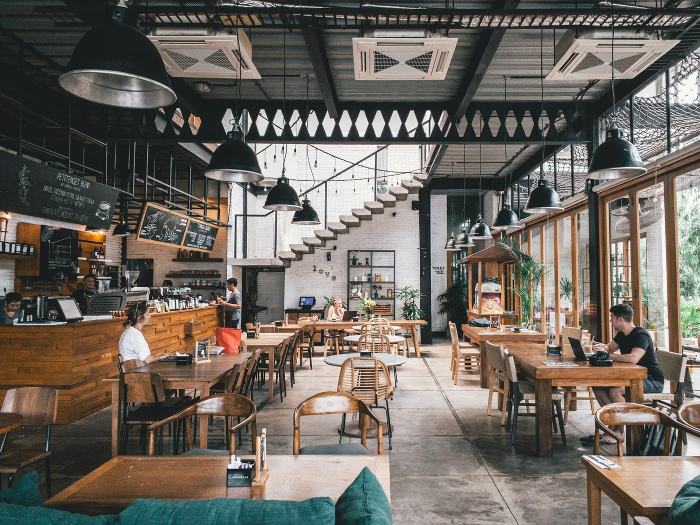 Salle de restaurant au style bistrot
